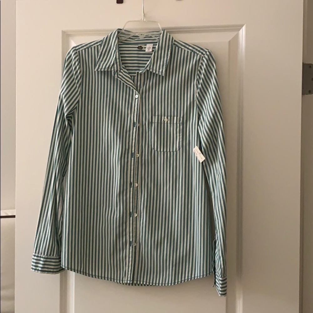 BP pinstripe button down.